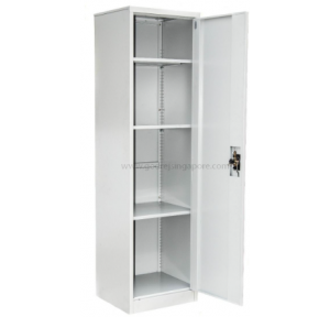 Cabinet Single Door Metal RS Size W505xH1830xD460 MM Color Grey Coating Epoxy Powder Coated Material Thickness 0.6 MM Shelves 6 Loading Capacity Shelf 30 Kg Number of Keys to Lock 3