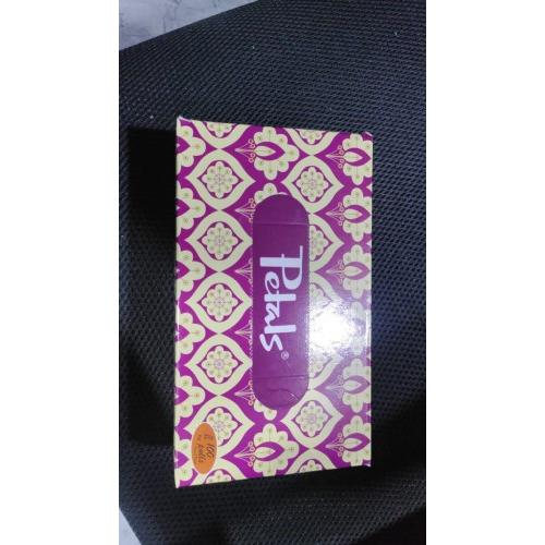 Petals Facial Tissue Box 100 Pulls 2 Ply 200 Sheets 200mm X 200 mm