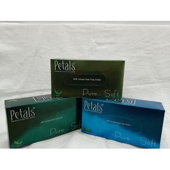 Petals Facial Tissue Box 100 Pulls 2 Ply 200 Sheets 200mm X 200 mm