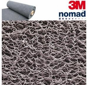 3M Door Mat 7150 Nomad Terra Loop Heavy Duty Grey Roll Size 4x20 Feet With Edging