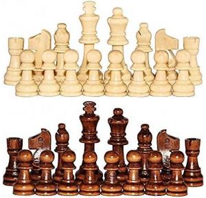 Chess Board  Pieces Set  Wooden Size 2.25 Inches 32 Pcs