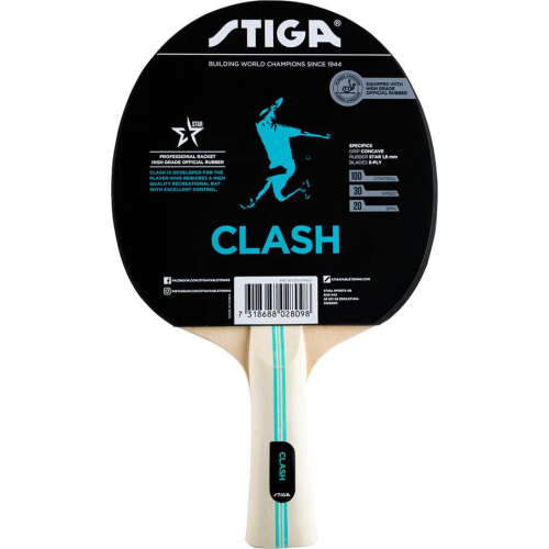 Stiga TT Racket Clash Rubber Thickness 1.6 MM