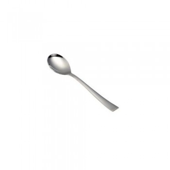 FnS Baby Spoon SLBS06H Slimline Mirror Finish Colour - Silver Stainless Steel 15L x 5W CM Pack of 6