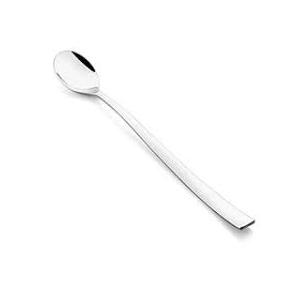 FnS Ice Tea Spoon SLIT06H Slimline Long Drink Spoon Mirror Finish Colour - Silver Stainless Steel 15L x 12W CM Pack of 6