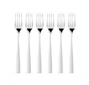 FnS Baby Fork SLBF06H Slimline Mirror Finish Colour - Silver Stainless Steel 20L x 2W CM Pack of 6