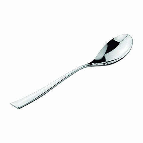 FnS Serving Spoon SLSS01H Slimline Mirror Finish Colour - Silver Small Stainless Steel 15L x 5W CM