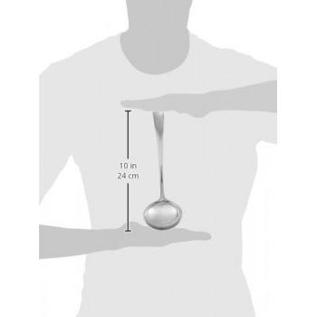 FnS Gravy Ladle SLGLL01H Slimline Mirror Finish Colour - Silver Large Stainless Steel 24 CM