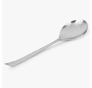 FnS Veg. Serving Spoon SLVSL01H Slimline Mirror Finish Colour - Silver Large Stainless Steel 27.5L x 6.7W CM