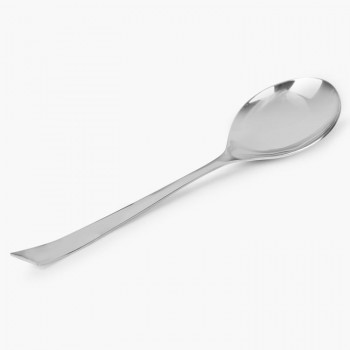 FnS Veg. Serving Spoon SLVSL01H Slimline Mirror Finish Colour - Silver Large Stainless Steel 27.5L x 6.7W CM