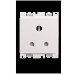 Honeywell  Socket DW421SCW Blenze Plus Round Pin 2M Synthetic Chalk White 6A 3 Pin