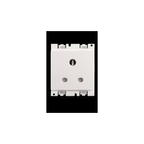 Honeywell  Socket DW421SCW Blenze Plus Round Pin 2M Synthetic Chalk White 6A 3 Pin