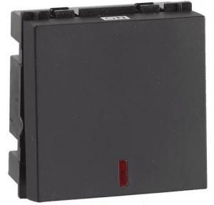 Honeywell Switch HW601BLK Horizon 6AX Two Way with Indicator - 2M Finish : Jet Black