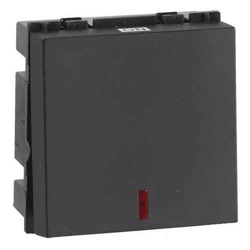 Honeywell Switch HW601BLK Horizon 6AX Two Way with Indicator - 2M Finish : Jet Black