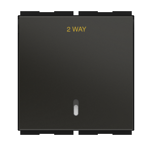 Honeywell Switch HW601GRY Horizon 6AX Two Way with Indicator - 2M  Finish : Magnesium Grey