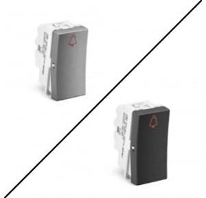 Honeywell Bell Push Switch HW504GRY Horizon 6A With Indicator 2M Finish : Magnesium Grey