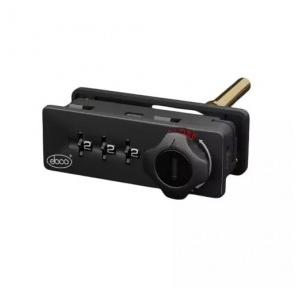Ebco Lock P-CLP3-18R-BL 3 Digit Combination Pedestal Type Right Black Finish For 16-20 MM Door Thickness