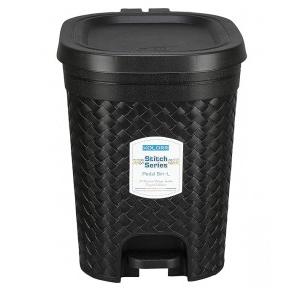 KOLORR Pedal Dustbin Stitch Plastic 15Ltr
