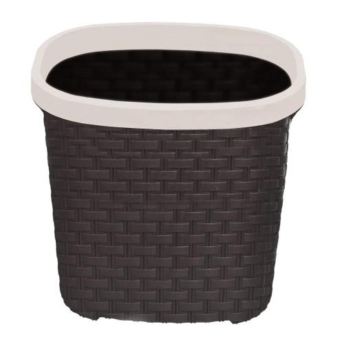 Kuber Dustbin  Industries Open Without Lid  Plastic 7Ltr