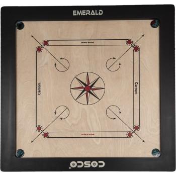 Cosco Carrom Board Emerald 35 Inch Carrom Play Area 29 x 29 inches 10mm Plywood. Frame Size 3 x 1.5 Inches.With Carrom Coins & Striker