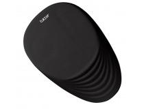 Tukzer Mouse Pad Large Ergonomic Wrist Support with Massage Design, Memory Foam, Non-Slip PU Base & Wrist Rest Pain Relief Jet Black