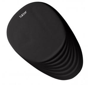 Tukzer Mouse Pad Large Ergonomic Wrist Support with Massage Design, Memory Foam, Non-Slip PU Base & Wrist Rest Pain Relief Jet Black