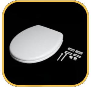 Hindware Seat Cover 503029 Polyplastic EWC LARA  Dye Coated 18 X 14 Inch