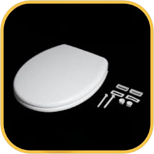 Hindware Seat Cover 503029 Polyplastic EWC LARA  Dye Coated 18 X 14 Inch