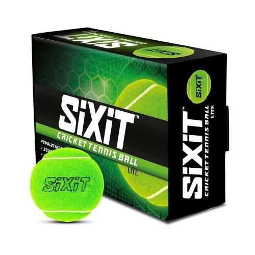Sixit Tennis Ball Lite Cricket Green Pack of 6