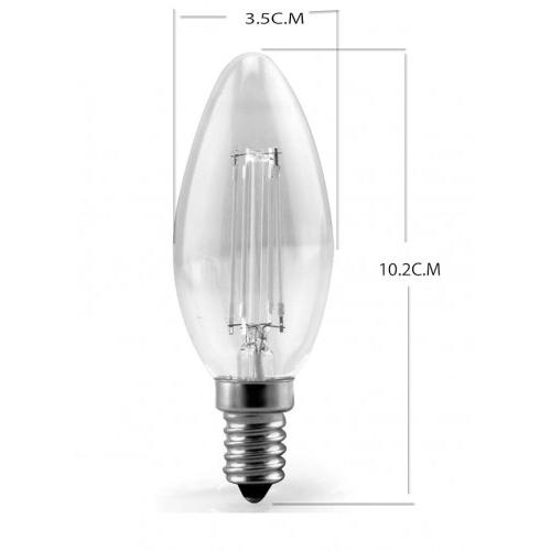 Origin LED Filament Bulb 6W Candle E14 Color Warm White