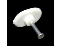 Cable Clips White Casing With Metal Nails 15mm