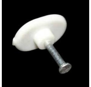 Cable Clips White Casing With Metal Nails 15mm