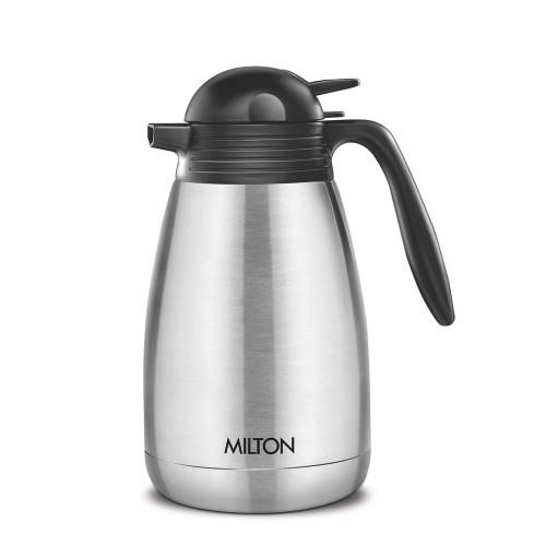 Milton Thermosteel Carafe1500 Double Walled Vacuum Insulated With Lid And Handle Silver 13Wx24.6H cm 840g 1460ml SS