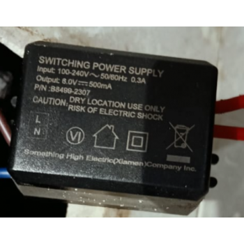 Switching Power Supply Device  For Urinal Sensor IP 100 240V AC50-60Hz 0.3A OP 6.0V DC 500mA