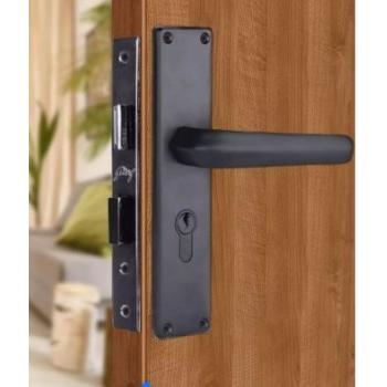 Godrej Door Handle Set 3208 Popular Mortise NEH 20 240mm 1CK Matte Black
