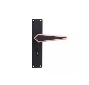 Godrej Door Handle Set 8695 Popular Mortise NEH 22 200mm 1CK (70 mm Cylinder) Matte Black Rose