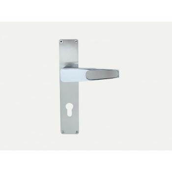 Godrej Door Handle Set 8959 Popular Mortise NEH 24 200mm 2C  Satin Steel