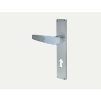 Godrej Door Handle Set 8960 Popular Mortise NEH 24 200mm 1CK Satin Steel