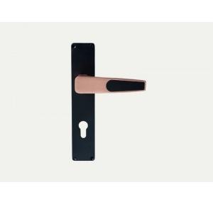Godrej Door Handle Set 8983 Popular Mortise 200mm 1CK (70 mm Cylinder) Matte Black Rose