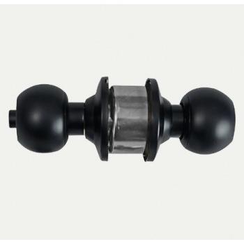 Godrej  Cylindrical Lock 5834 Godrej 5838 Classic Pin Cylinder - Keyless (Bathroom) Matte Black 70 mm