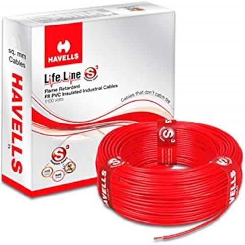 Havells Copper Wire PVC Flexible 1.5 Sqmm 1 Core Red 90 Mtr