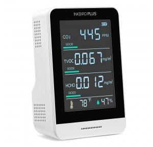 Inkbirdplus Air Quality Monitor Indoor CO2 Meter Accurate Tester for CO2 HCHO TVOC Temperature and Relative Humidity