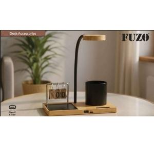 Fuzo Auburn TGZ-1494 Multi-Functional Bamboo Desk Utility brown 33.5x20x10.3cm