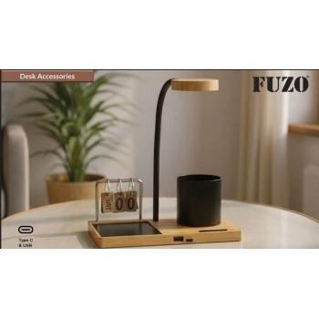 Fuzo Auburn TGZ-1494 Multi-Functional Bamboo Desk Utility brown 33.5x20x10.3cm