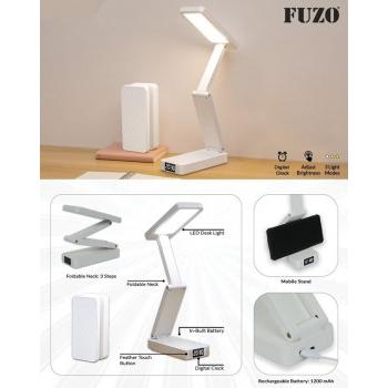 Fuzo Desk Lamp TGZ-1512 Beacon Foldable with Clock