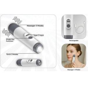 Fuzo Torch TGZ-2088 RayLax Rechargeable with Massager 12.6x2.9cms White