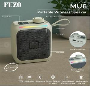 Fuzo Speaker TGZ-2007  MU6 Portable Wireless 9.1x10.2x5.6cms