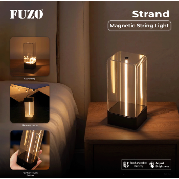Fuzo Magnetic String Light TGZ-1548 Strand, LED , Black 17.5x7.3x7.3cm