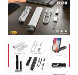 Fuzo Cable TGZ-1386 CableVerse Multi-Functional Essentials White Black