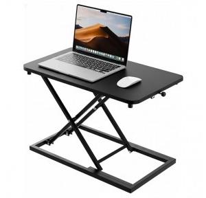 Laptop Stand Wood Height Adjustable Sit D34xW60xH41 CM Black Lifting Range 6 to 41 CM