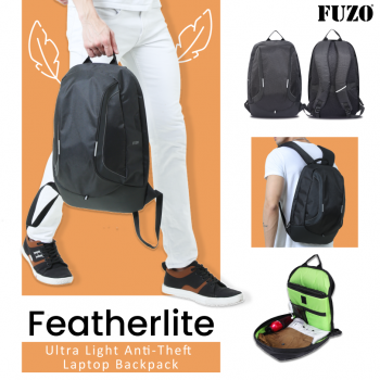 Fuzo Backpack TGZ-1260 Featherlite Ultra Light Anti-Theft Laptop Capacity:  29Ltr 47x19x33cm